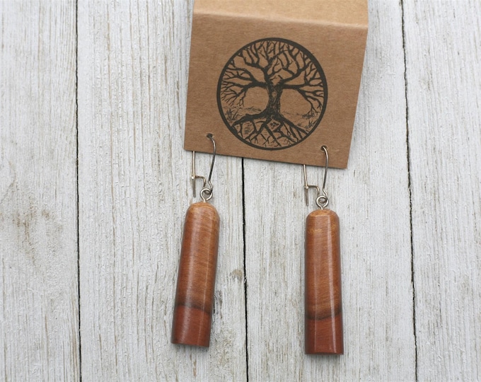 Handmade Earrings in Mountain Mahogany Wood