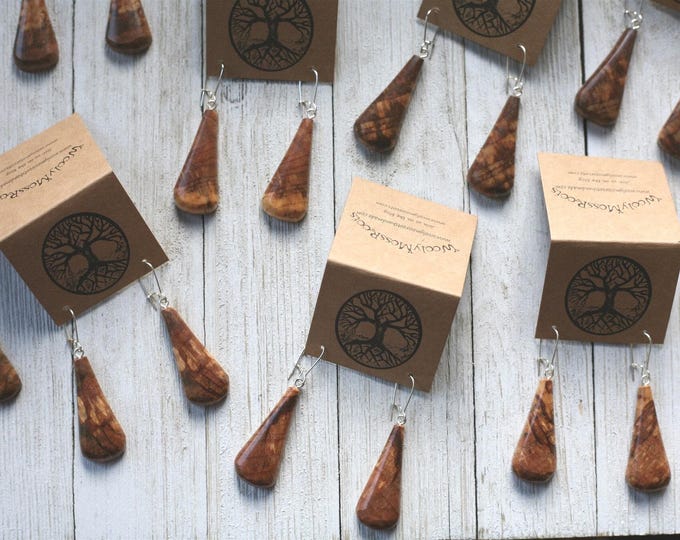 Spalted Maple Wood Earrings