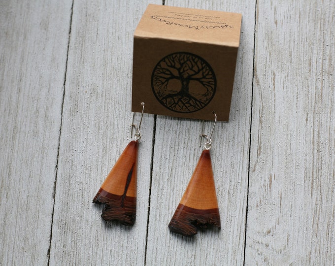 Mountain Mahogany Wood Earrings