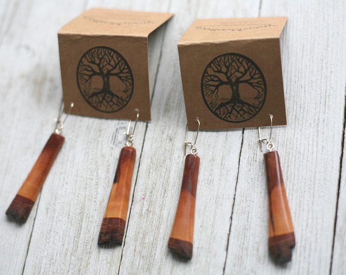 Mountain Mahogany Wood Earrings