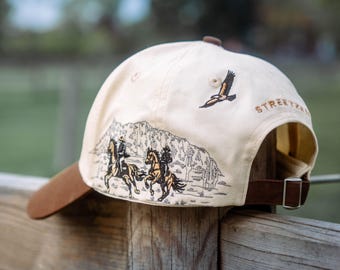 Western Embroidered Cap - Unisex - Cowboy Hat