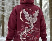 BECOMETREI PHOENIX Hoodie サイズ 2 Embroidered Phoenix Hoodie - Golden Phoenix - Unisex Cotton