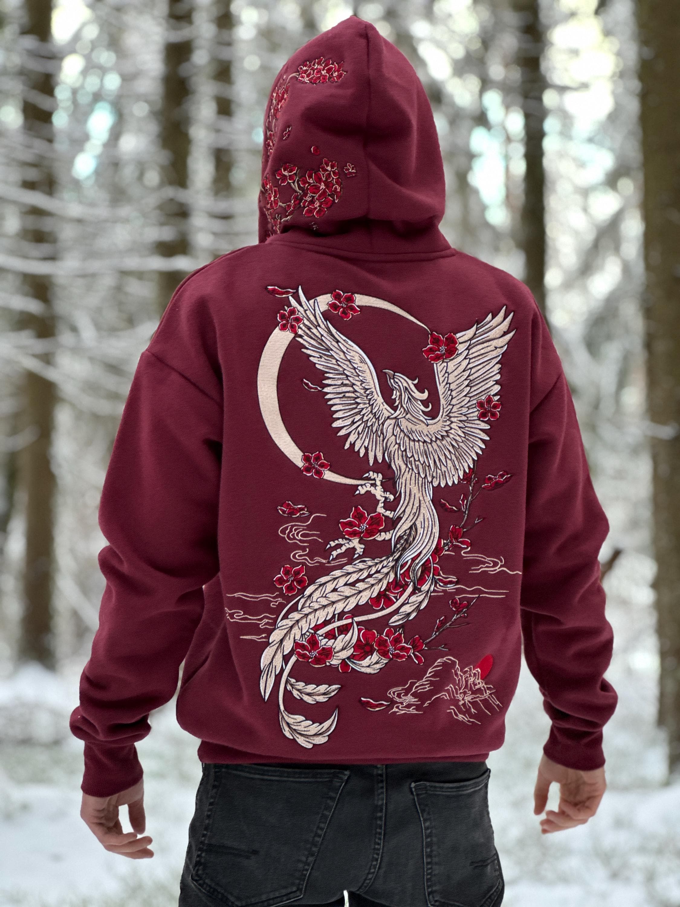 STEVE’S JEANS / PLAIN PULLOVER SWEAT HOODIE BURGUNDY 5XL Buy Burgundy Red Oversized Relaxed Fit Heavyweight Brushed