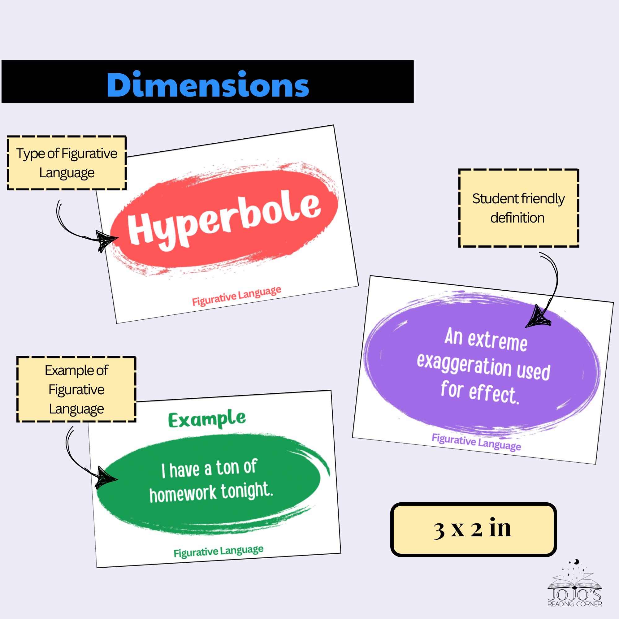 Figurative Language Match and Sort | Printable Literary Devices ...