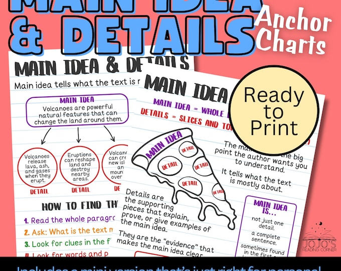 DIY Printable Traceable Jumbo Anchor Chart Template Figurative Language ...