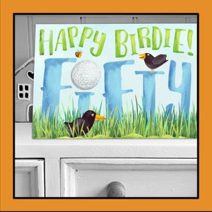 Carte de golf 50e anniversaire