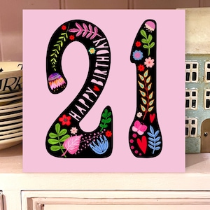 Carte folklorique 21e anniversaire