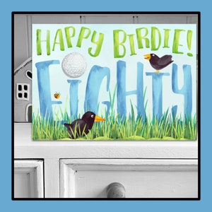 Biglietto da golf per l'80° compleanno