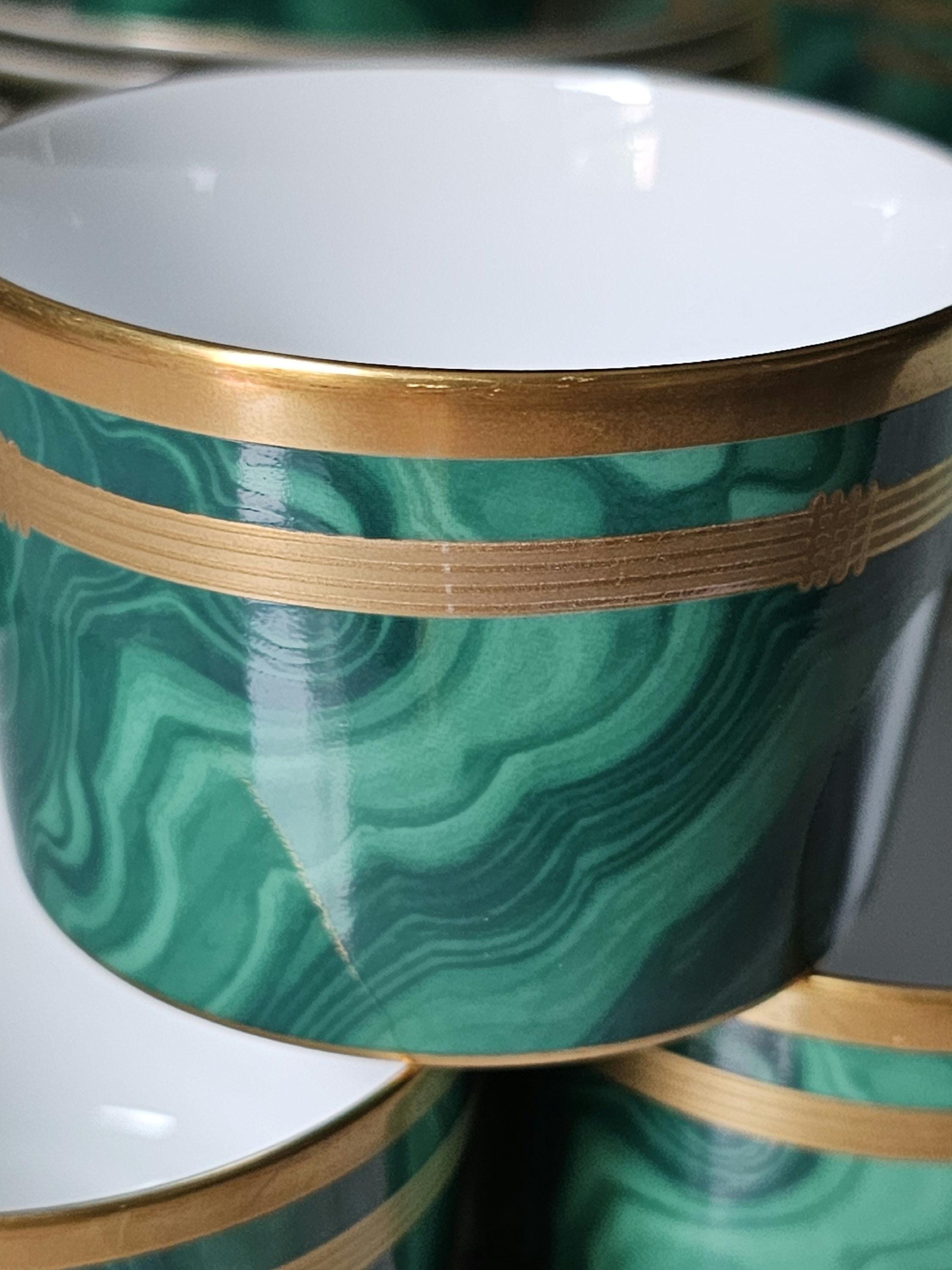 Vintage Christian Dior Fine China Gaudron Malachite Coffee /tea