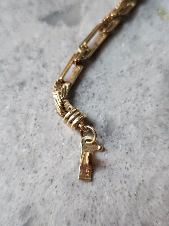 Vintage Unique 14 Karat Gold Twisted Rope Bracele… - image 7