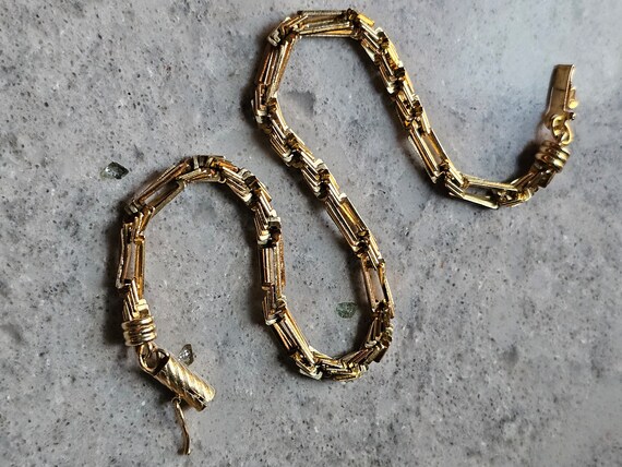 Vintage Unique 14 Karat Gold Twisted Rope Bracele… - image 2