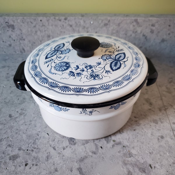 Enamel Pot With Lid Etsy