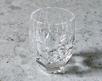 Vintage Waterford Crystal Lismore Shot Glass, Signed (Gothic Logo), Hexagonal base, Retired, Rare