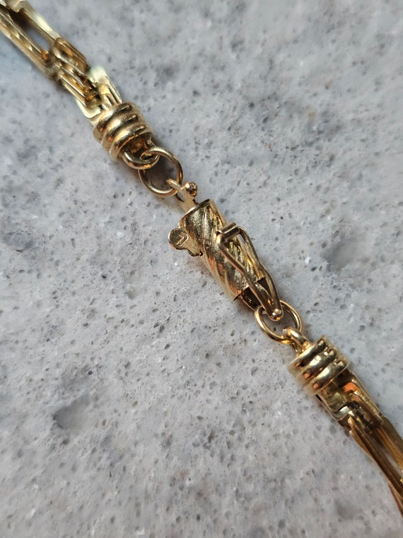 Vintage Unique 14 Karat Gold Twisted Rope Bracele… - image 8