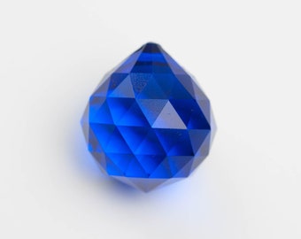 30mm Blue Chandelier Crystal Ball Prisms