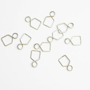 10 - 8mm Silver-Tone Hangers Hooks Clips for Crystal Balls and Chandelier Crystals 8mm