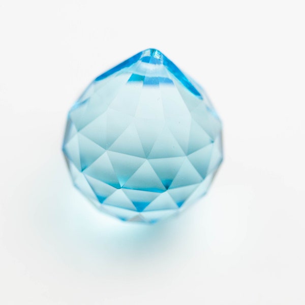 30mm Light Aqua Chandelier Crystal Ball Prisms