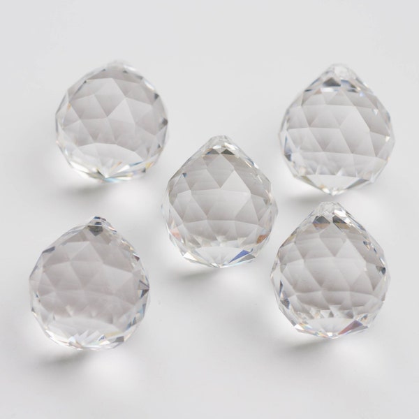 5 -  30mm ASFOUR Lead Crystal  Balls