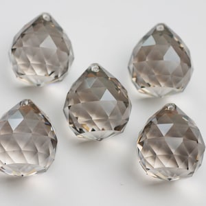 5 ~ 30mm Satin FULL LEAD Asfour Crystal  Chandelier Crystals Ball Prism - Faceted Crystal Ball (S-17)