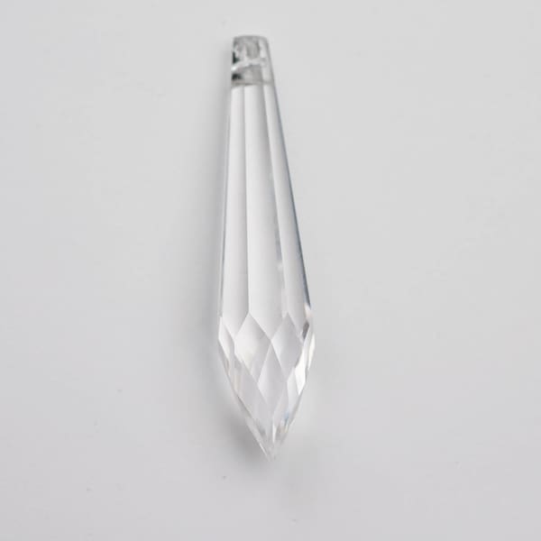 76mm  Asfour Lead Chandelier Crystal Icicle Prism - U Drop Icicle FULL LEAD