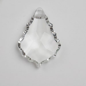 1- 50mm Chandelier Crystals Prisms French Pendalogues - FULL LEAD Asfour Crystal