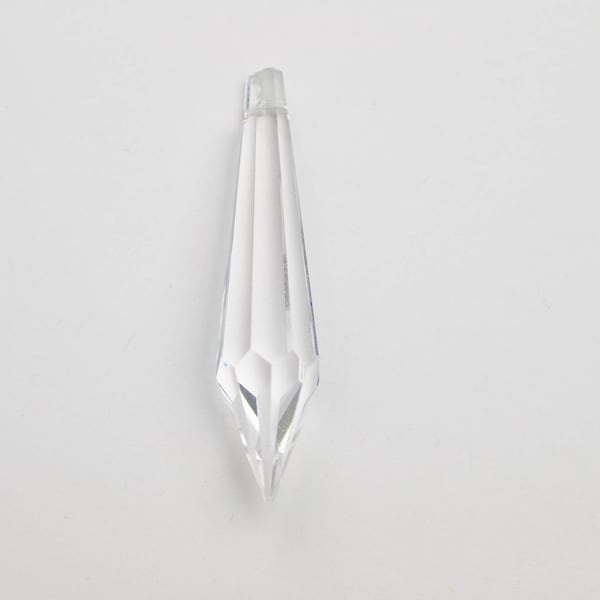 1 - 76mm Chandelier Crystal Prisms - FULL LEAD Crystal Icicle Prisms