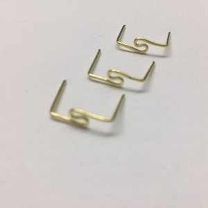 Chandelier Crystal Prism Bead Connector Pins Clips - Gold color - Lot of 60