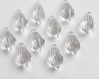 10 - ASFOUR Lead Crystal 20mm Icicle Chandelier Crystal Prisms Drops