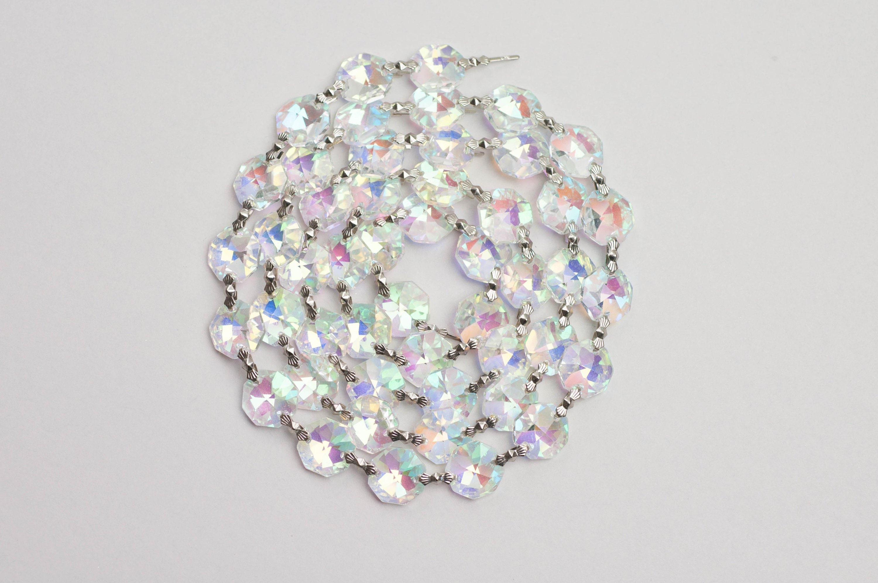1 Yard 3 ft. Chandelier Crystals Bead Garland Chain AB Etsy