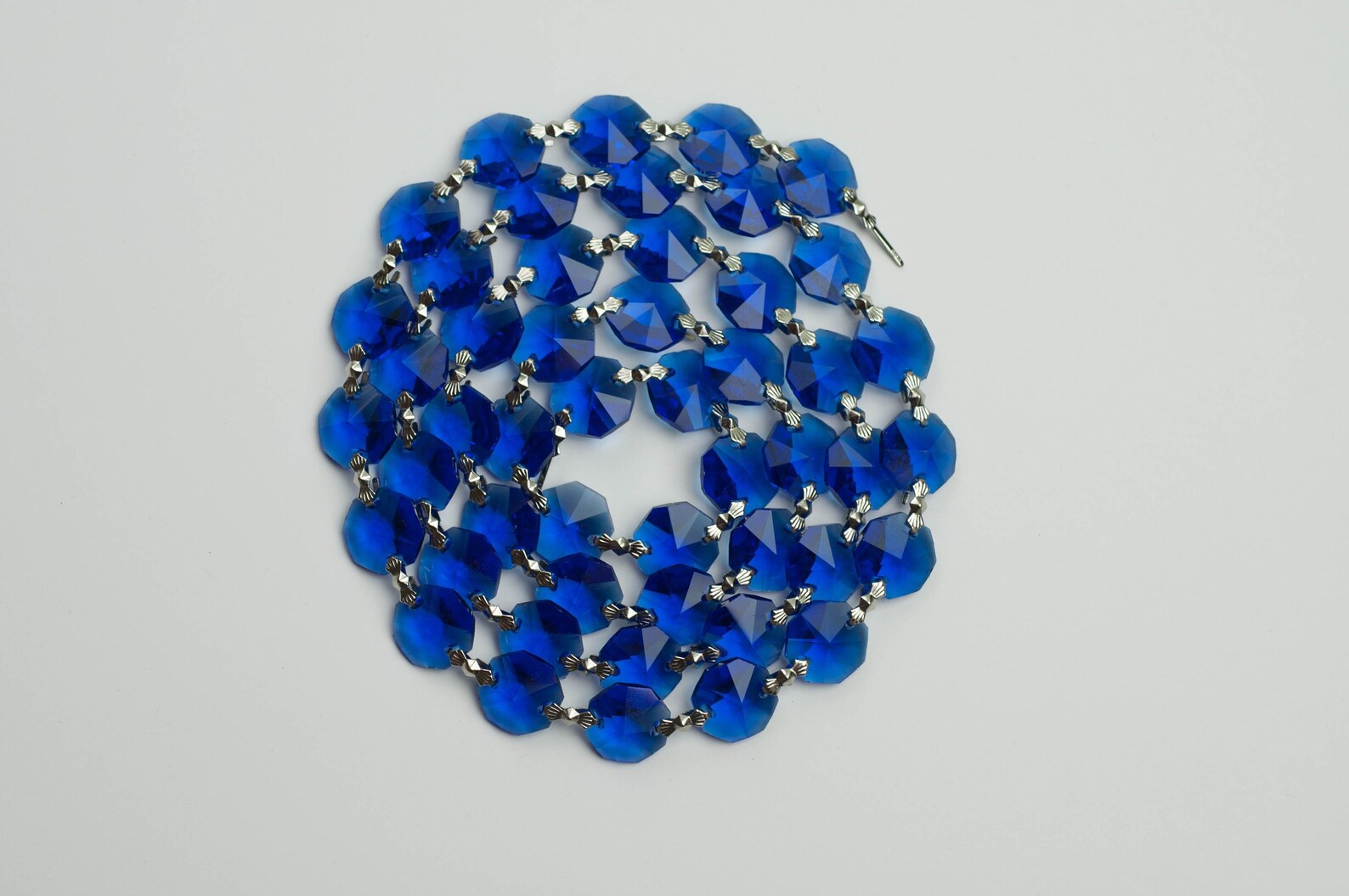 1 Yard 3 Ft. Chandelier Crystals Bead Garland Chain cobalt Etsy