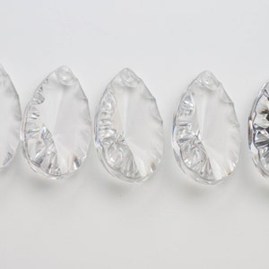 50mm - Set of 5 -  Chandelier Crystals 50mm Prisms FULL Lead Asfour Crystal - Style VAS9973