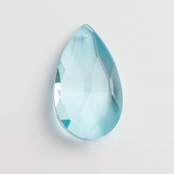 1 - 50mm Light Aqua Chandelier Crystals Glass Prism