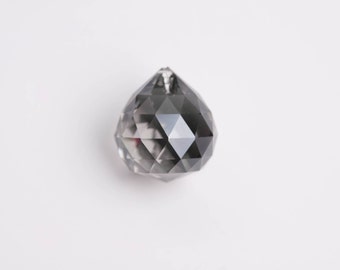 30mm Satin Chandelier Crystal Ball Prism - 30mm Faceted FULL LEAD Crystal Ball