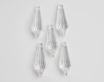 5 - 38mm Icicle Chandelier Crystals Prisms