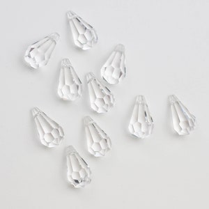 10 - 20mm Crystal Prism Drops Beads Pendants - ASFOUR Lead Crystal