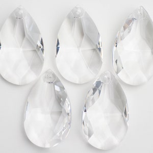 5 - 63mm Asfour Full Lead Crystal Chandelier Crystals Prisms Teardrop Shape - Style VAS72