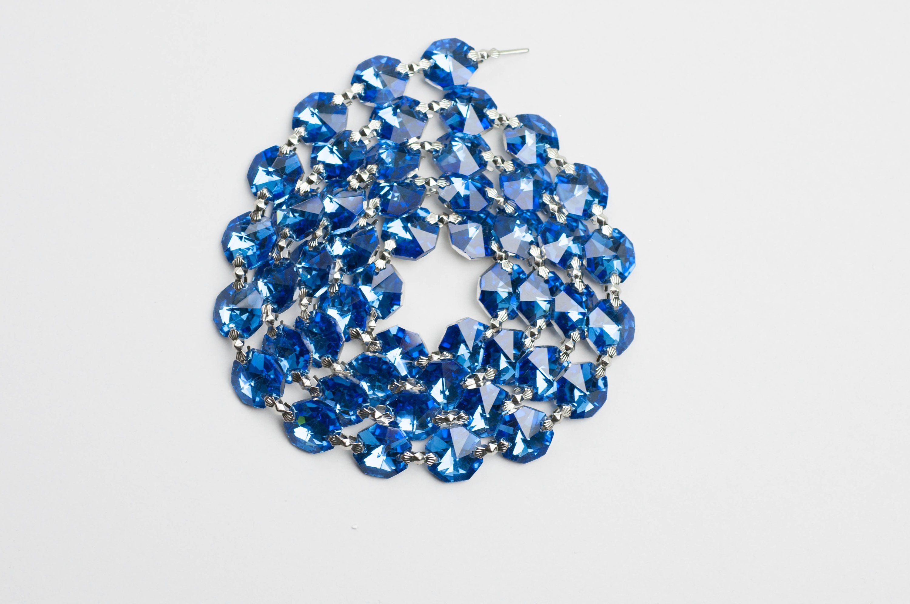 100x 14mm Octagon Crystal Suncatcher Beads 1 Hole Ass Colours