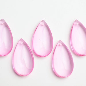 5- 38mm Smooth Drops Pink