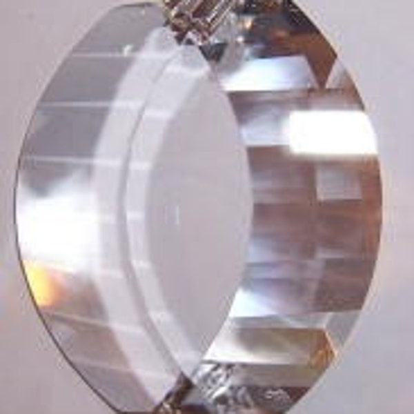 Chandelier Crystal Prism Slice Energy Oval Unique Prism - 2 Inch - 50mm