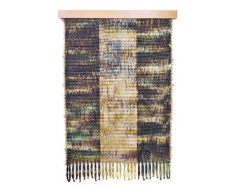 Silk Stream // Handwoven Painting / Woven Art / Wall Hanging / Tapestry