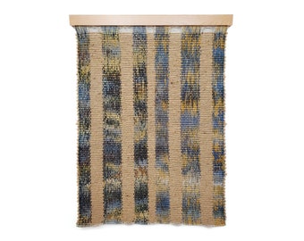 Earthen Stripe // Handwoven Painting / Woven Art / Wall Hanging / Tapestry