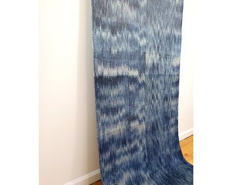 Indigo Stream II // Handwoven Painting / Woven Art / Wall Hanging / Tapestry