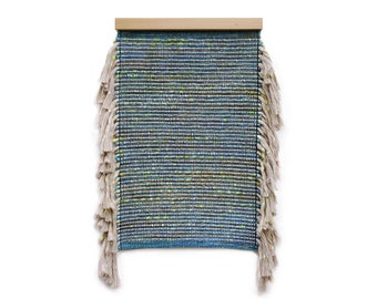 Linen Fringe II // Handwoven Painting / Woven Art / Wall Hanging / Tapestry
