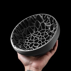 Vori Catch-All Bowl 3D Printed Decorative Bowl  Modern Storage Dish  Unique Trinket Holder  Desk Organizer  Entryway Key Bowl