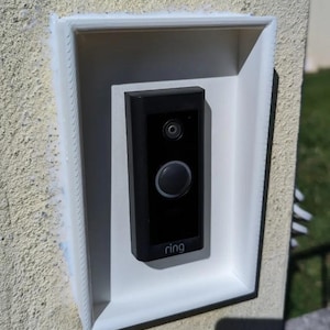 Ring Doorbell Cover 3D Printed Weatherproof Protective Case Custom Security Housing Durable Doorbell Shield for Outdoor Protection Gift Home