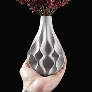 Abyssal Flower Vase 3D Printed Modern Decorative Vase for Dried Flowers Unique OceanInspired Home Decor Minimalist Table Centerpiece Gift