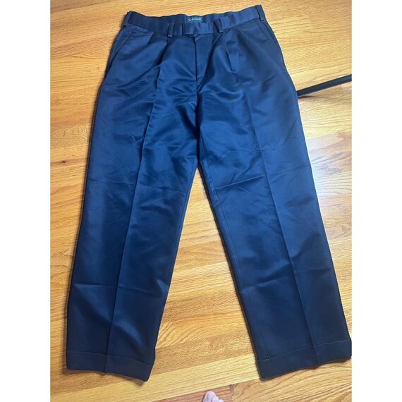 strapless open back dress Pleated Wide Leg Dress Pants for Tall Women in Navy 18 / Extra Tall / Navy