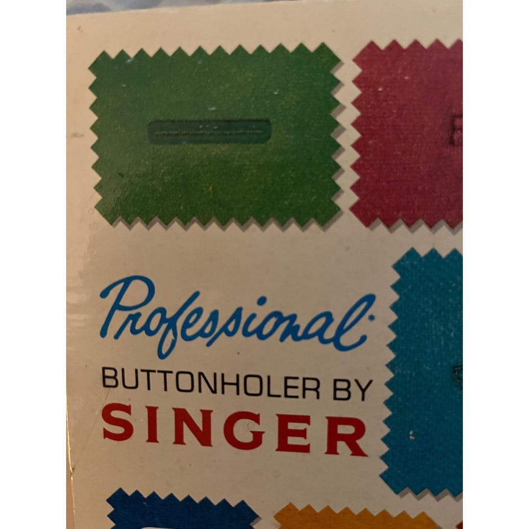 Singer Professional Buttonholer Attachment Zig Zag Sewing Machine ...