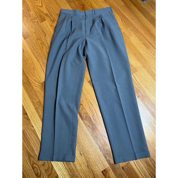 savane pleated dress pants Savane Men's Flat Front No Iron Gabardine Dress Pants With Extendable Waistband, 30W x 30L, Alloy at Amazon Men's Clothing store