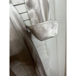 Vintage Little Lies Anthropologie silver belted maxi shirt dress M cuffed sleeve image 4